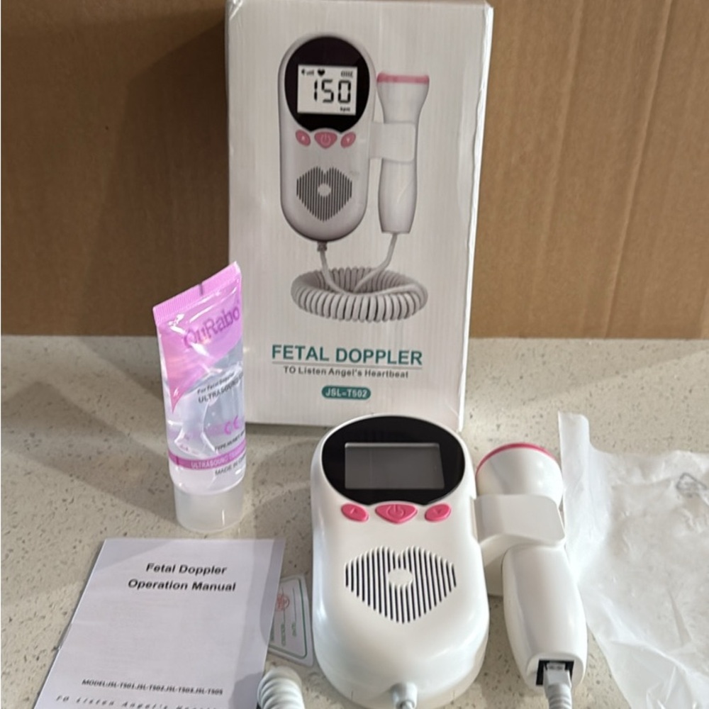 White and Pink Fetal Doppler